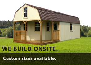 Contact Johnny's Backyard in Boerne, Texas. We build carports and portable buildings onsite!